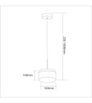 Single pendant lamps - Milagro ELEGANCE 9W LED pendant lamp ML0995 - product 4