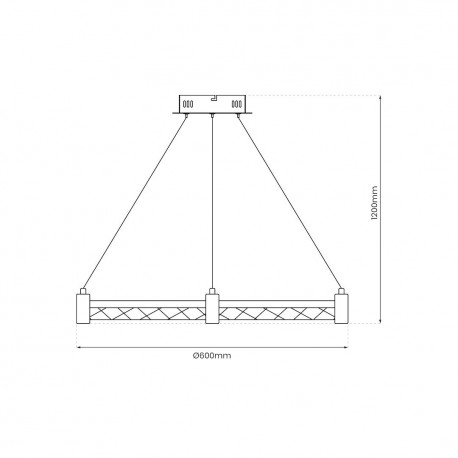Milagro Lampa wisząca ELEGANCE 36W LED ML0996
