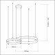 Milagro Lampa wisząca ELEGANCE 72W LED ML0997