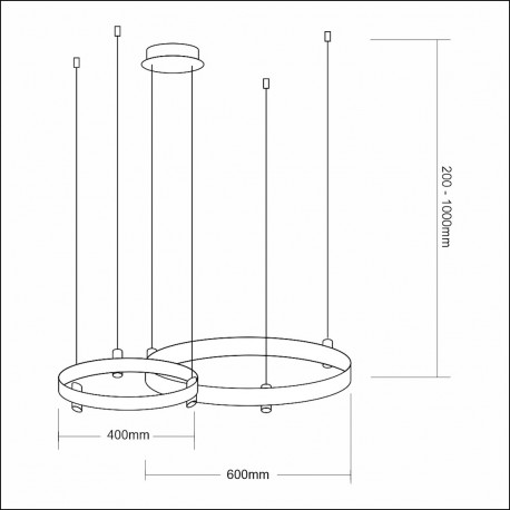 Milagro Lampa wisząca ELEGANCE 72W LED ML0997