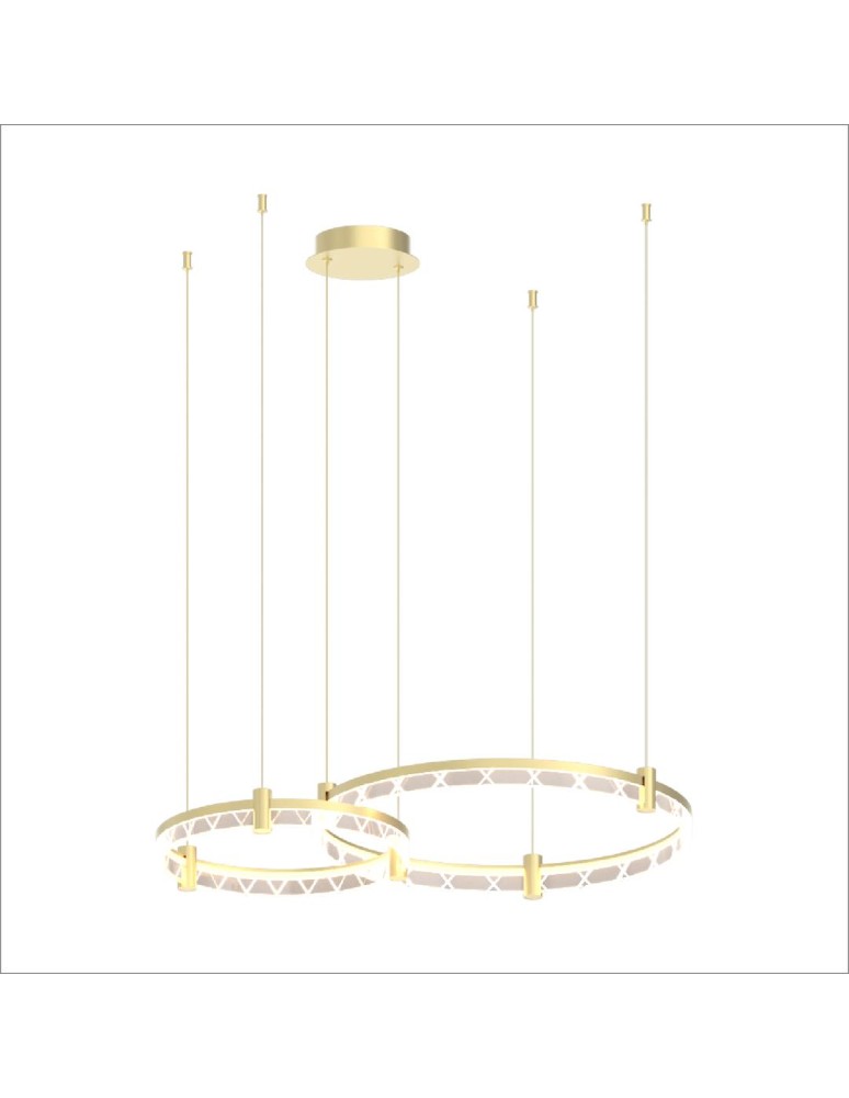 Pendant lamps circles - Milagro ELEGANCE 72W LED pendant lamp ML0997 - product kolory-swiatla.pl 5