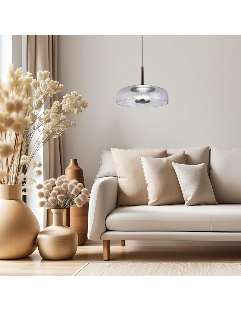 Single pendant lamps - Milagro VETRO CLEAR 6W pendant lamp ML1044 - product kolory-swiatla.pl 3