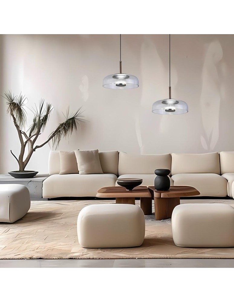 Single pendant lamps - Milagro VETRO CLEAR 6W pendant lamp ML1044 - product kolory-swiatla.pl 4