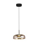 Single pendant lamps - Milagro VETRO AMBER 6W pendant lamp ML1045 - product 1