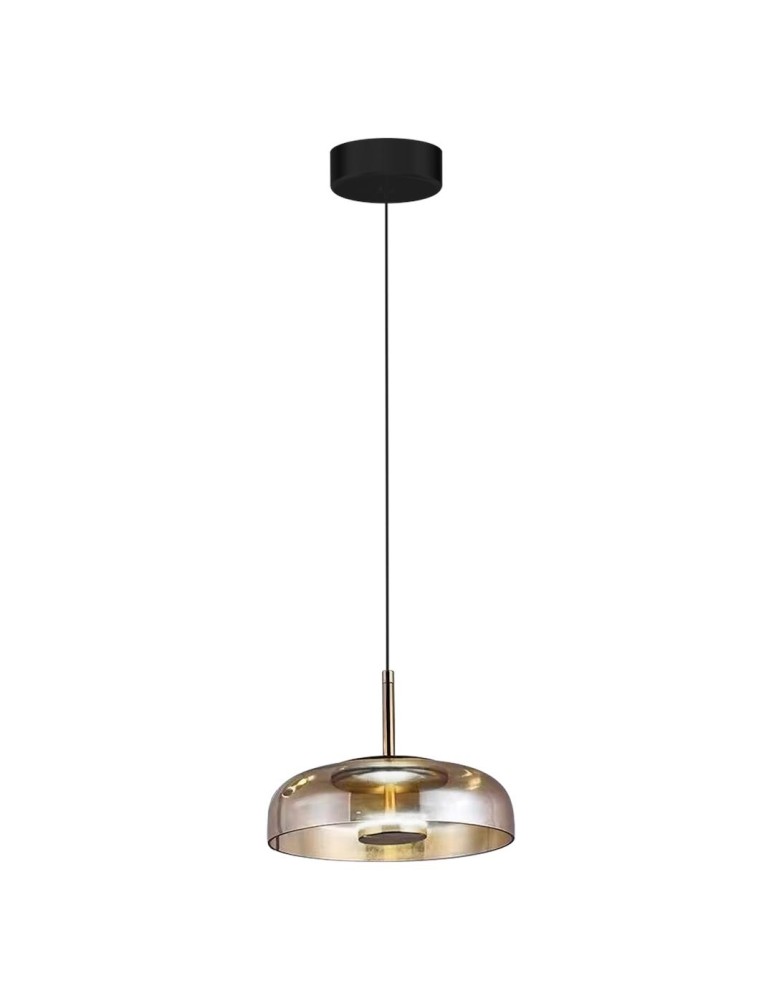 Single pendant lamps - Milagro VETRO AMBER 6W pendant lamp ML1045 - product kolory-swiatla.pl 6