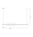 Pendant lamps over the island - Milagro KUGEL 30W pendant lamp ML0982 - product 5