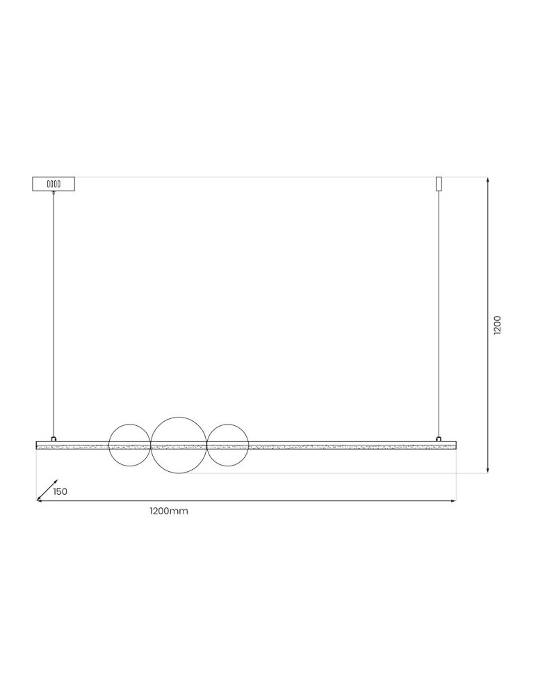 Pendant lamps over the island - Milagro KUGEL 30W pendant lamp ML0982 - product kolory-swiatla.pl 5