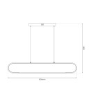 Pendant lamps over the island - Milagro FRAME 42W pendant lamp ML1046 - product 5