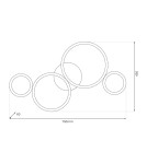 LED ceiling lamps - Milagro UNIVERSE 30W ceiling lamp ML1047 - product 4