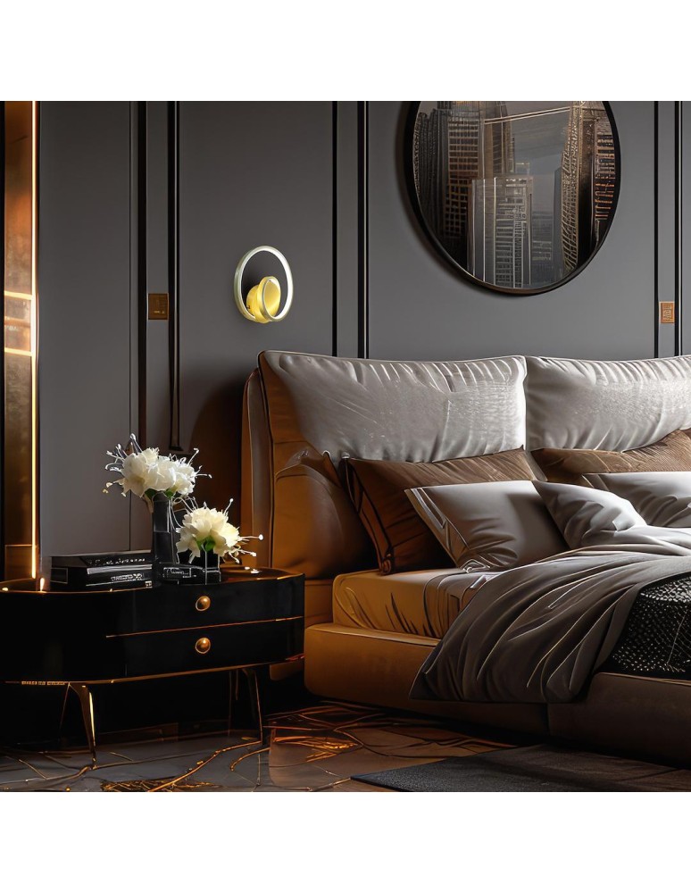 LED wall lamps - Milagro Wall lamp LUCERO GOLD 13W LED ML1050 - product kolory-swiatla.pl 3