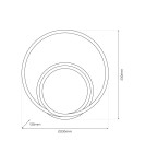 LED wall lamps - Milagro Wall lamp LUCERO GOLD 13W LED ML1050 - product 4