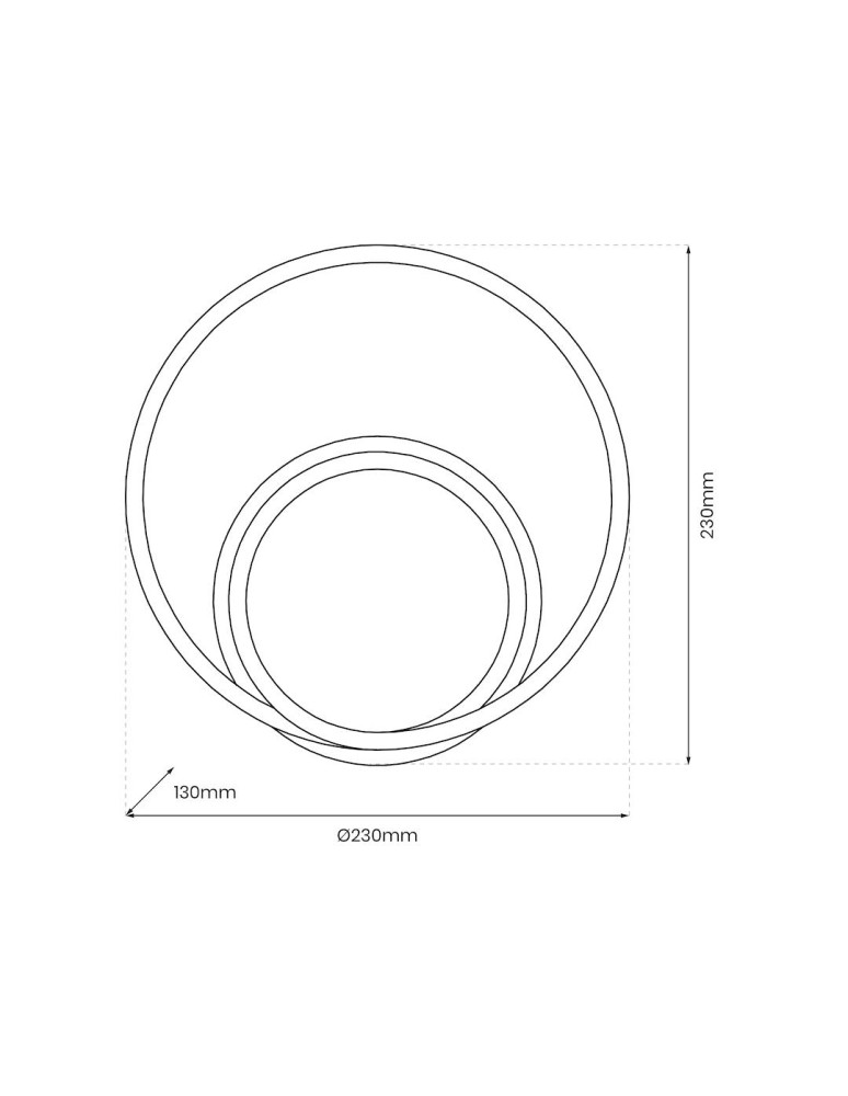 LED wall lamps - Milagro Wall lamp LUCERO GOLD 13W LED ML1050 - product kolory-swiatla.pl 4