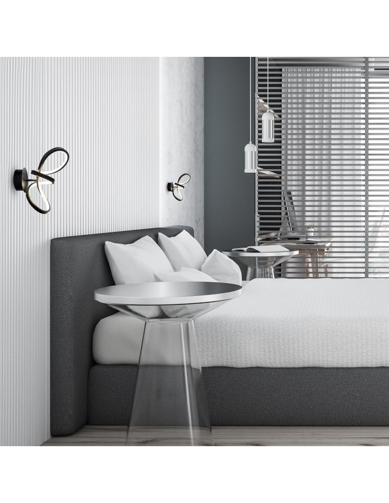 LED wall lamps - Milagro Wall lamp TESORO BLACK 15W LED ML1052 - product kolory-swiatla.pl 2