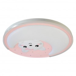 Milagro Plafon MOONCAT PINK 34W LED ML1059