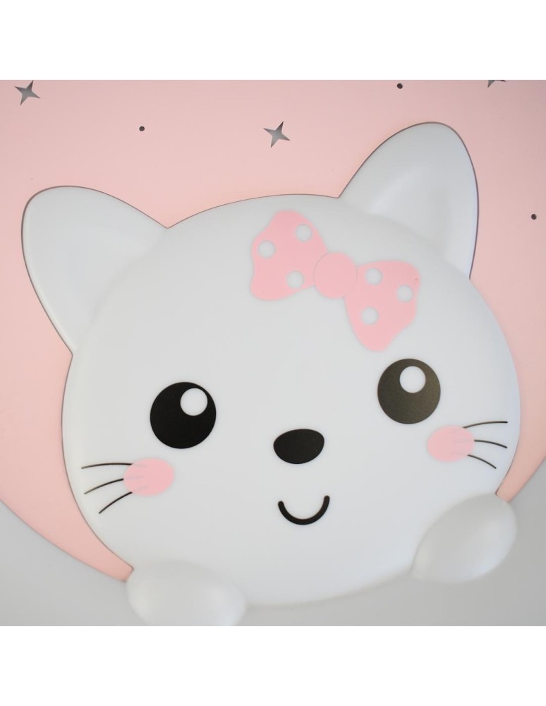 Children's ceiling lamps - Milagro Plafond MOONCAT PINK 34W LED ML1059 - product kolory-swiatla.pl 2