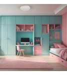 Children's ceiling lamps - Milagro Plafond MOONCAT PINK 34W LED ML1059 - product 3