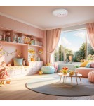 Children's ceiling lamps - Milagro Plafond MOONCAT PINK 34W LED ML1059 - product 4