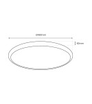 Children's ceiling lamps - Milagro Plafond MOONCAT PINK 34W LED ML1059 - product 5