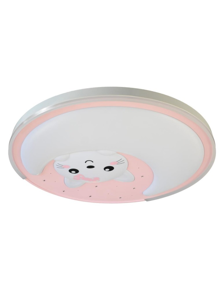 Children's ceiling lamps - Milagro Plafond MOONCAT PINK 34W LED ML1059 - product kolory-swiatla.pl 6
