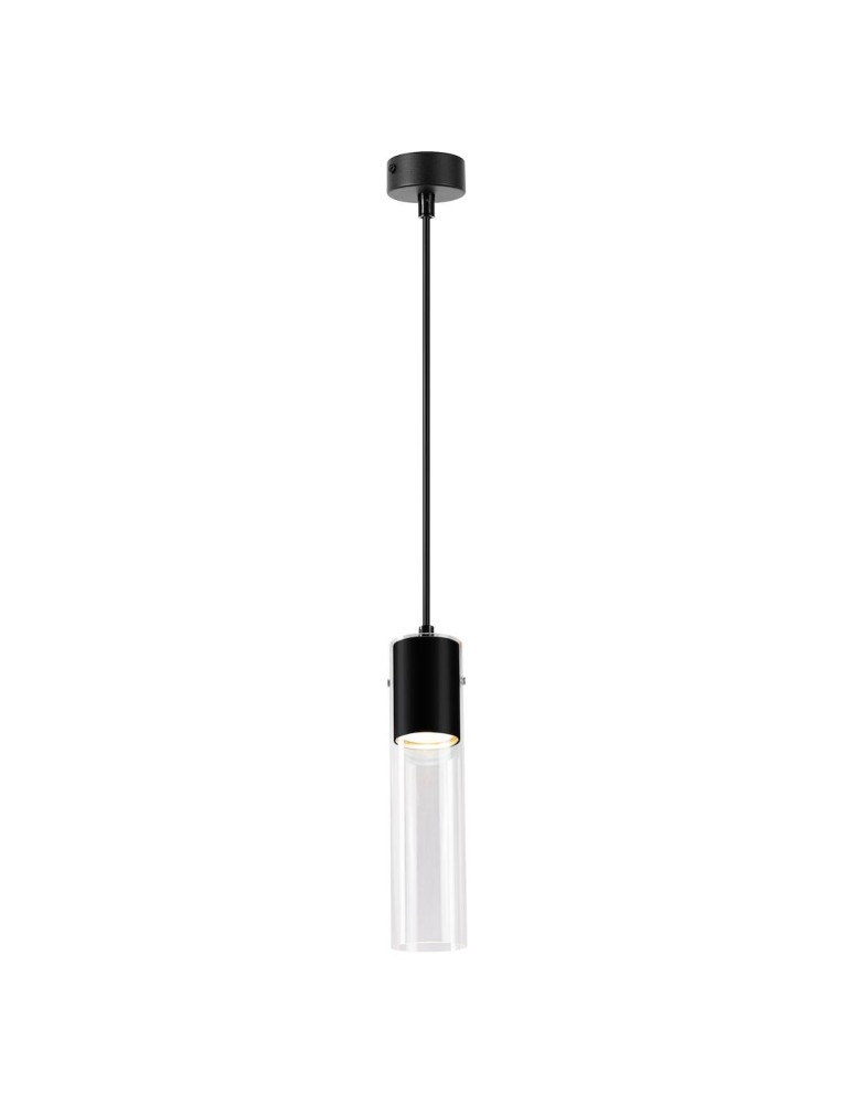 Single pendant lamps - Milagro Ricky Pendant Lamp Black 1xGU10 ML1088 - product kolory-swiatla.pl 1