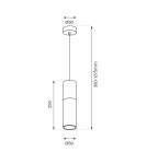 Single pendant lamps - Milagro Ricky Pendant Lamp Black 1xGU10 ML1088 - product 5