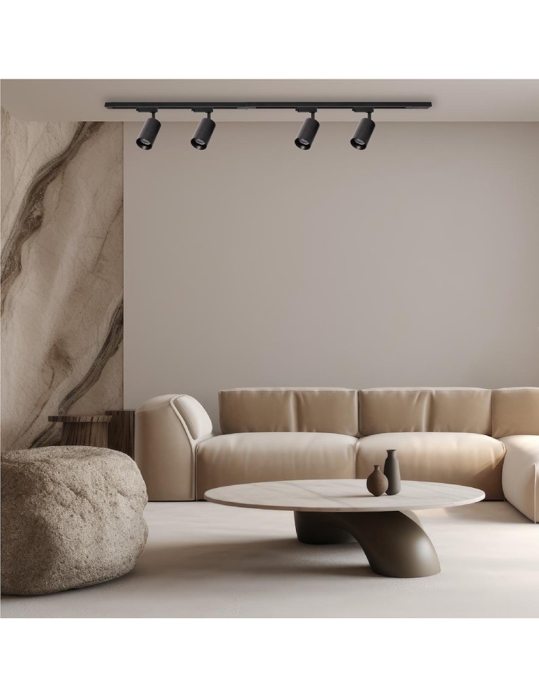 Lamps for 1 phase busbars - Milagro Pipe Track Luminaire Black 1xGU10 ML1153 - product kolory-swiatla.pl 3