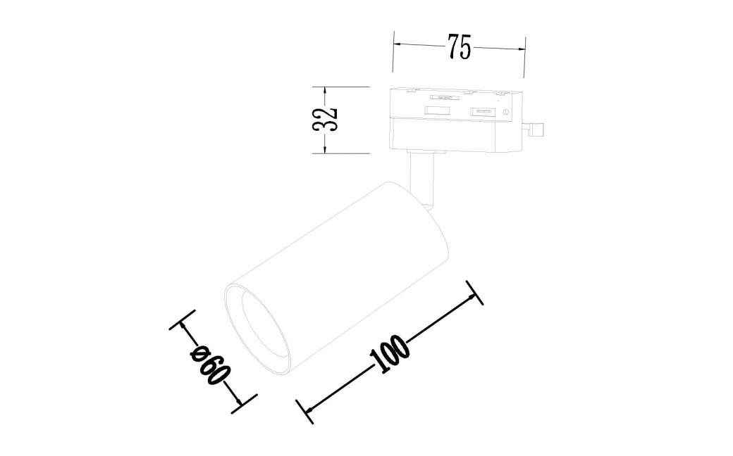 Milagro Oprawa Pipe Track Biały 1xGU10 ML1154