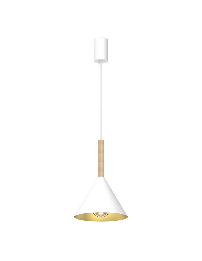 Single pendant lamps - Milagro PERU WHITE 1xE27 pendant lamp MLP0979 - product kolory-swiatla.pl 1