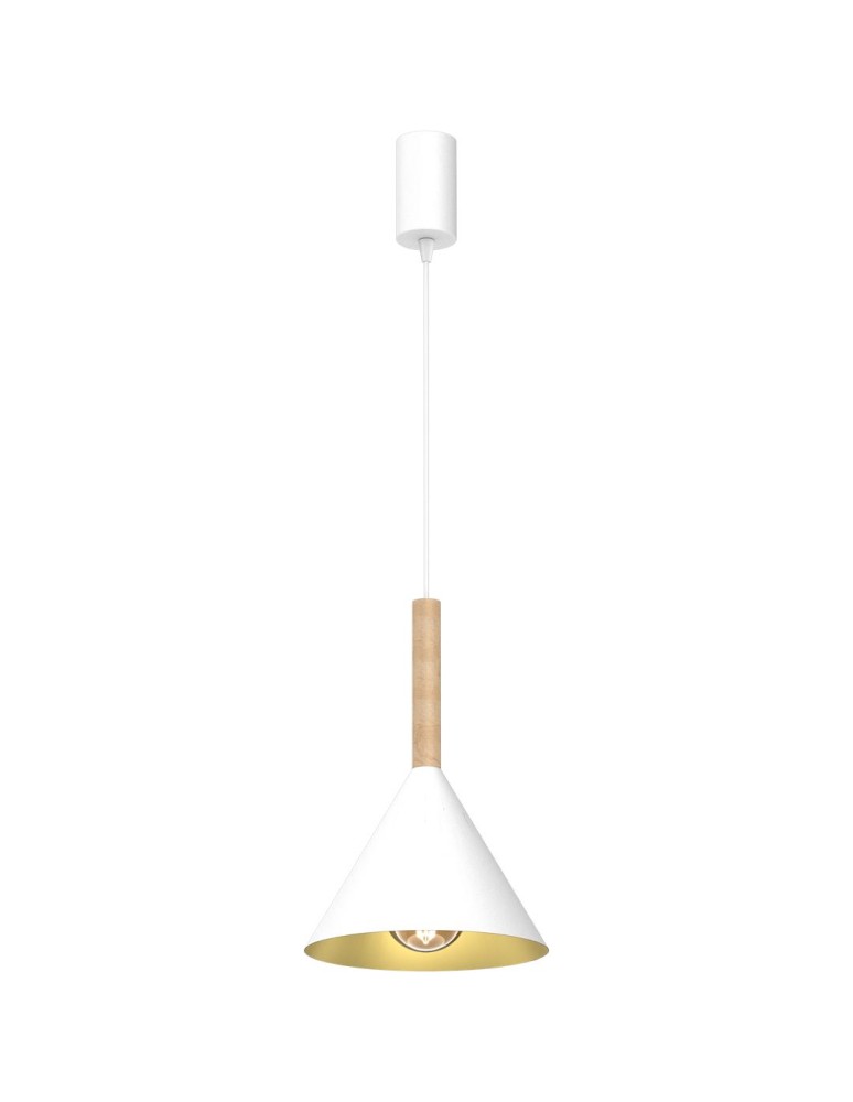 Single pendant lamps - Milagro PERU WHITE 1xE27 pendant lamp MLP0979 - product kolory-swiatla.pl 6