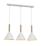 Pendant lamps on a strip - Milagro PERU WHITE 3xE27 pendant lamp MLP0980 - product 6