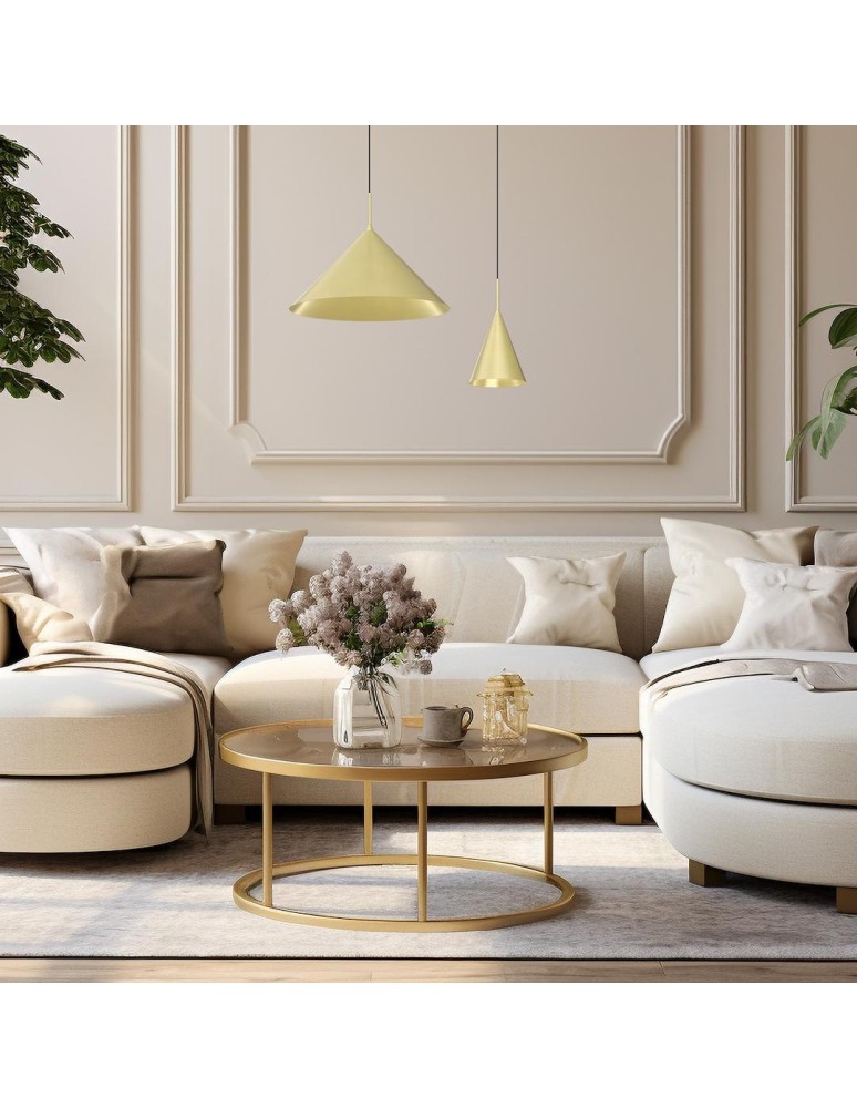 Single pendant lamps - Milagro CAPITAL GOLD pendant lamp Ø46cm 1xGX53 MLP0951 - product kolory-swiatla.pl 4