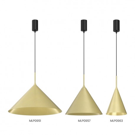 Milagro Lampa wisząca CAPITAL GOLD Ø46cm 1xGX53 MLP0951