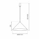 Milagro Lampa wisząca CAPITAL GOLD Ø46cm 1xGX53 MLP0951