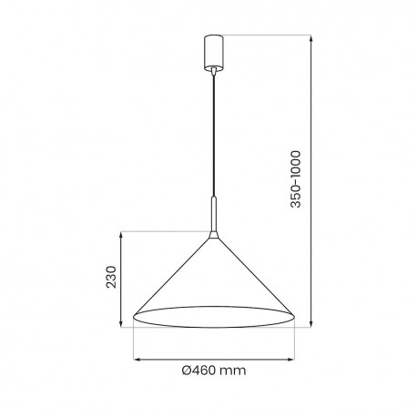 Milagro Lampa wisząca CAPITAL GOLD Ø46cm 1xGX53 MLP0951