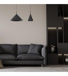 Single pendant lamps - Milagro CAPITAL BLACK pendant lamp Ø46cm 1xGX53 MLP0952 - product 3