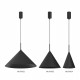 Milagro Lampa wisząca CAPITAL BLACK Ø46cm 1xGX53 MLP0952