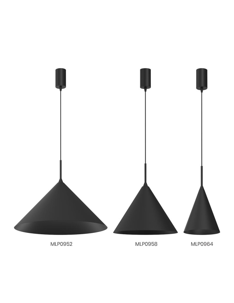 Single pendant lamps - Milagro CAPITAL BLACK pendant lamp Ø46cm 1xGX53 MLP0952 - product kolory-swiatla.pl 5