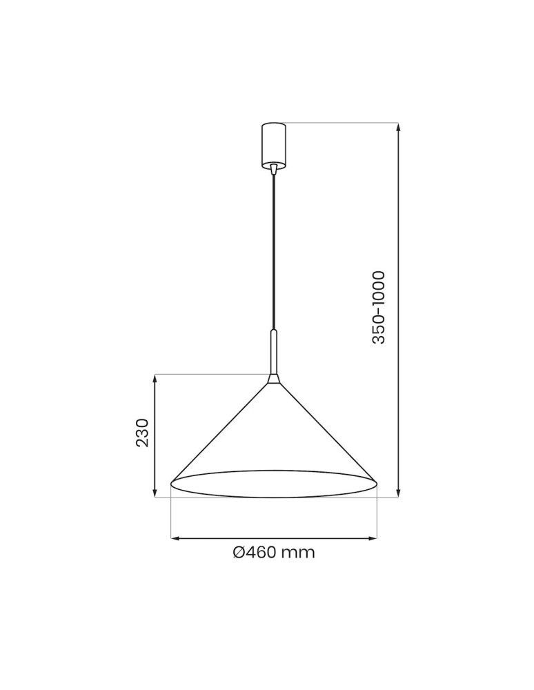 Single pendant lamps - Milagro CAPITAL BLACK pendant lamp Ø46cm 1xGX53 MLP0952 - product kolory-swiatla.pl 6