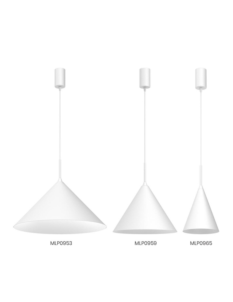 Single pendant lamps - Milagro CAPITAL WHITE pendant lamp Ø46cm 1xGX53 MLP0953 - product kolory-swiatla.pl 5