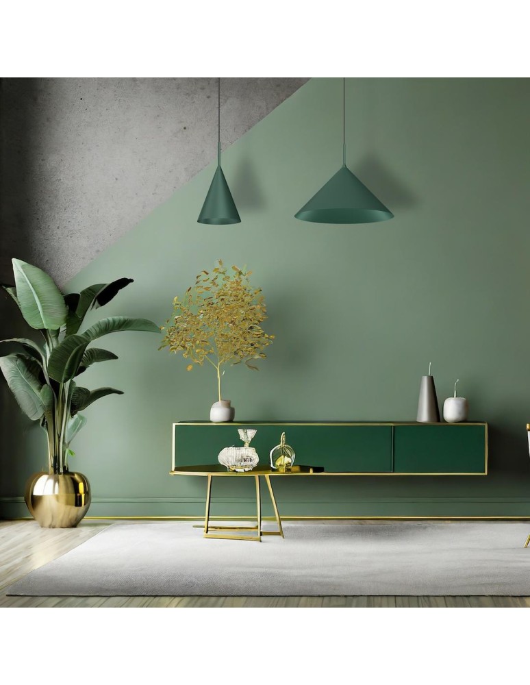 Single pendant lamps - Milagro CAPITAL GREEN pendant lamp Ø46cm 1xGX53 MLP0955 - product kolory-swiatla.pl 3