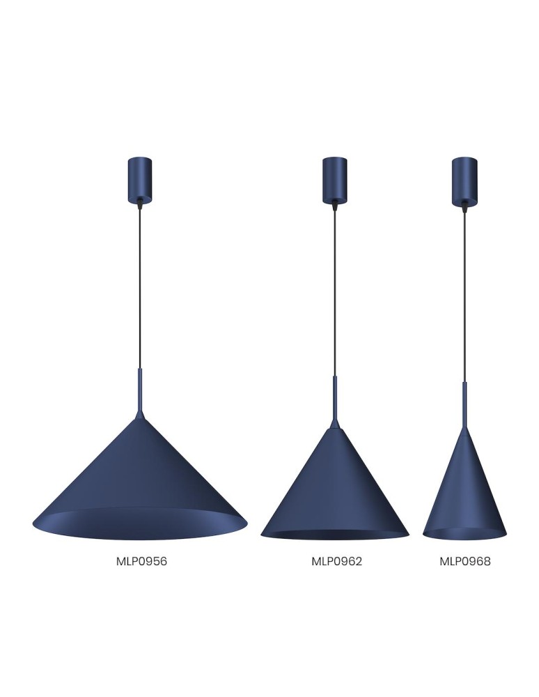 Single pendant lamps - Milagro CAPITAL NAVY BLUE pendant lamp Ø46cm 1xGX53 MLP0956 - product kolory-swiatla.pl 5