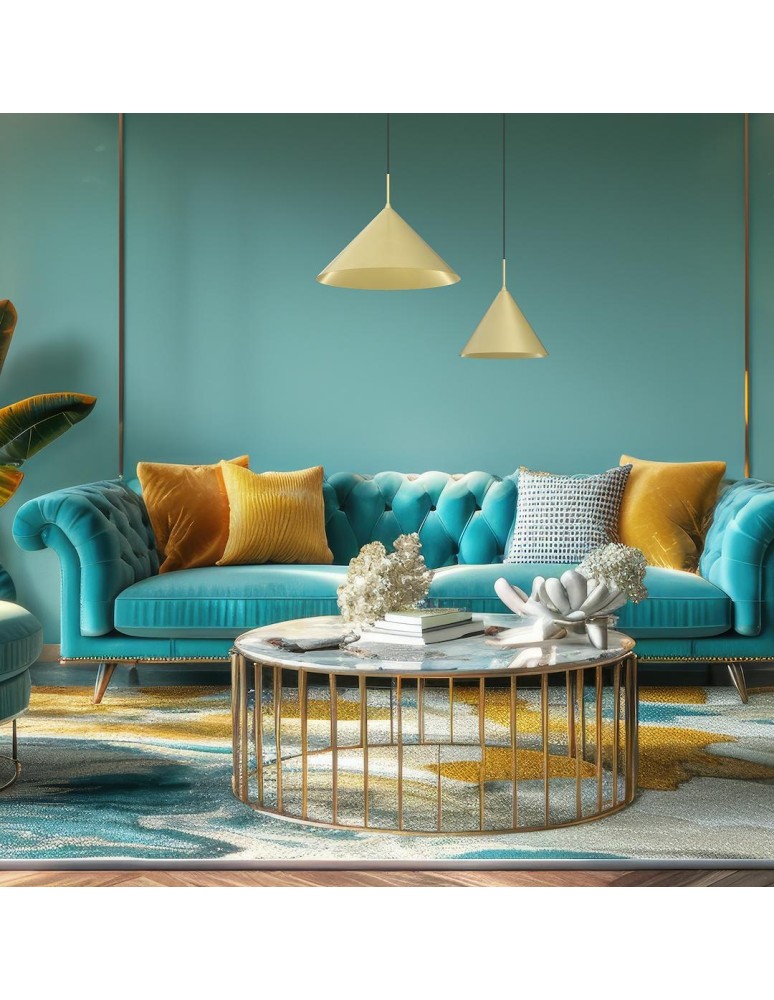 Single pendant lamps - Milagro CAPITAL GOLD pendant lamp Ø32cm 1xGX53 MLP0957 - product kolory-swiatla.pl 4