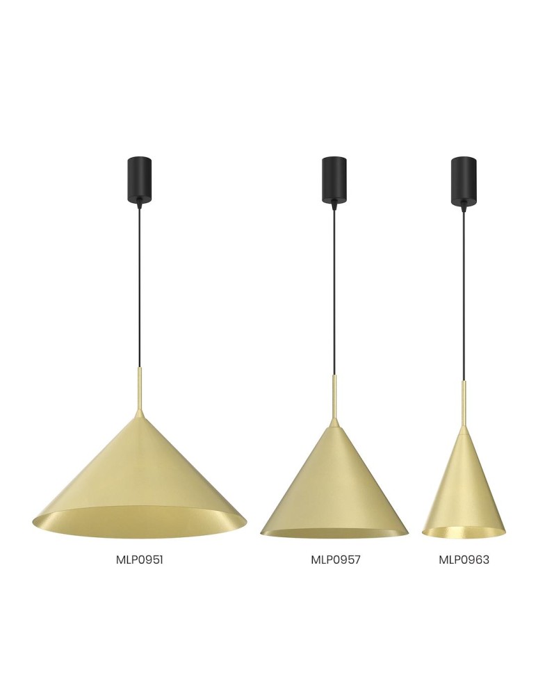 Single pendant lamps - Milagro CAPITAL GOLD pendant lamp Ø32cm 1xGX53 MLP0957 - product kolory-swiatla.pl 5