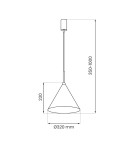 Single pendant lamps - Milagro CAPITAL GOLD pendant lamp Ø32cm 1xGX53 MLP0957 - product 6