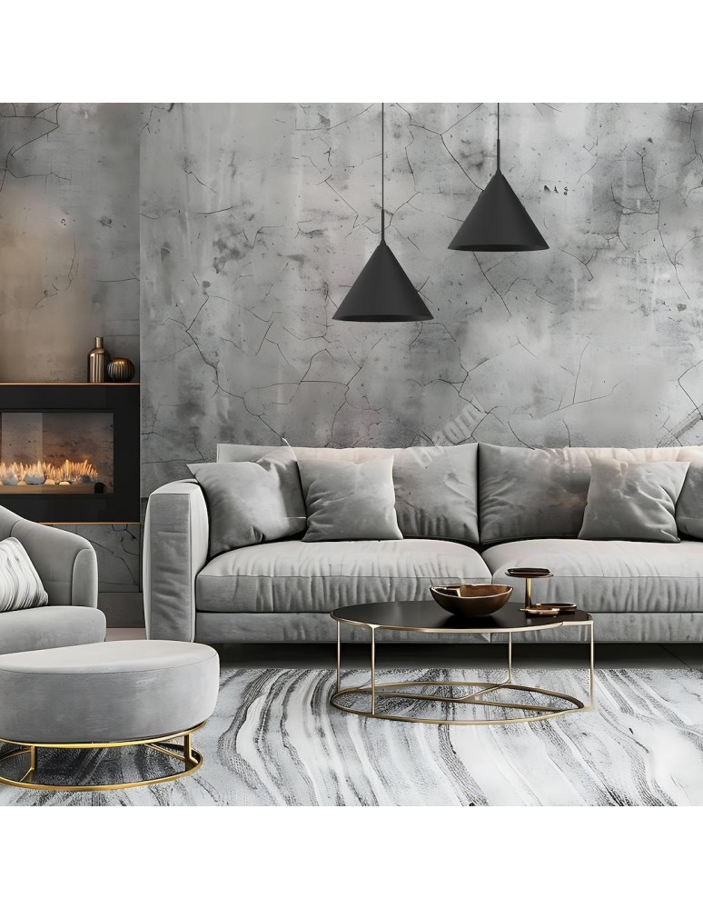 Single pendant lamps - Milagro CAPITAL BLACK pendant lamp Ø32cm 1xGX53 MLP0958 - product kolory-swiatla.pl 3