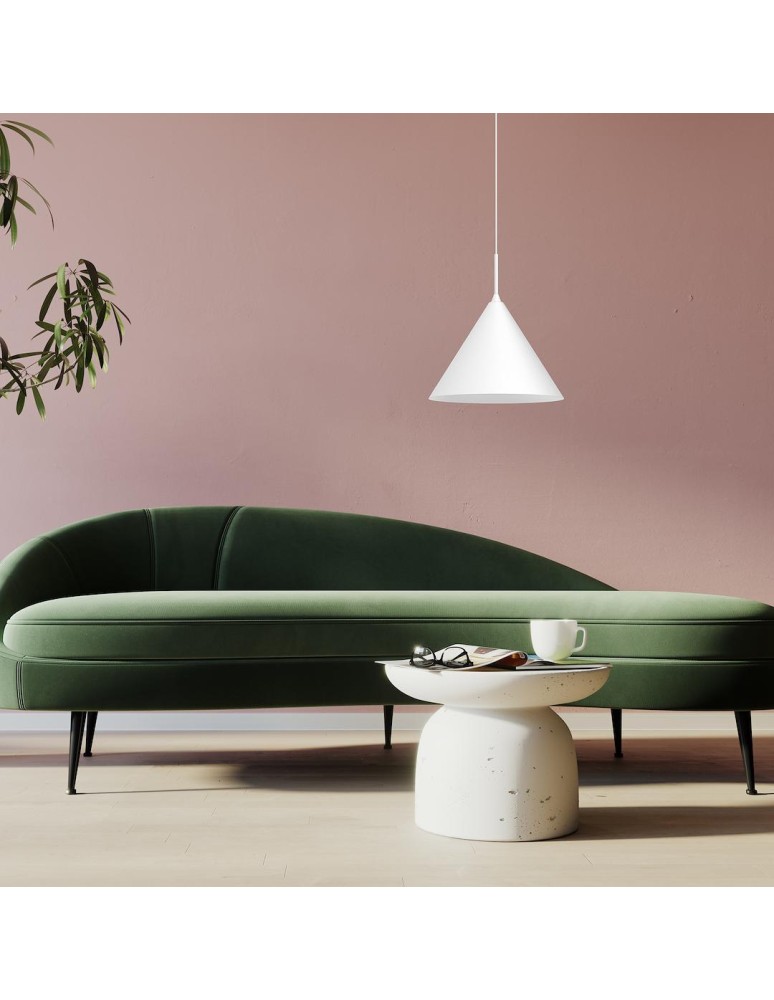 Single pendant lamps - Milagro CAPITAL WHITE pendant lamp Ø32cm 1xGX53 MLP0959 - product kolory-swiatla.pl 4