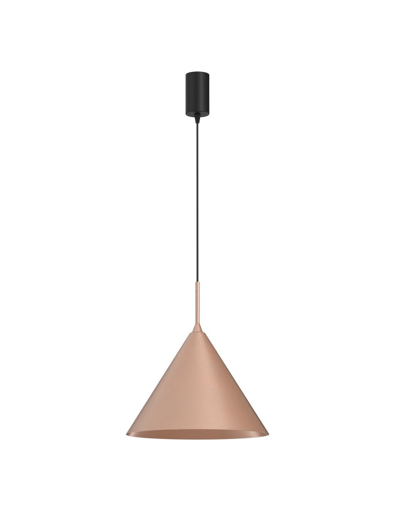 Single pendant lamps - Milagro CAPITAL ROSE GOLD pendant lamp Ø32cm 1xGX53 MLP0960 - product kolory-swiatla.pl 1