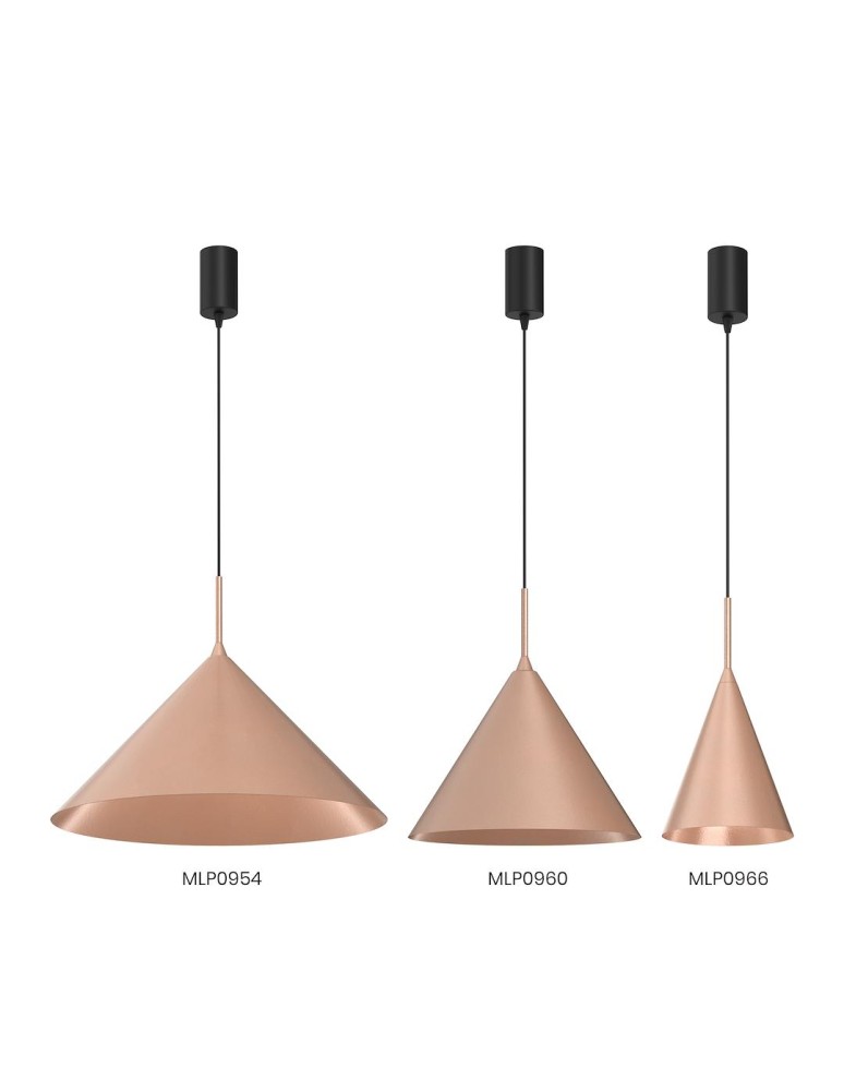 Single pendant lamps - Milagro CAPITAL ROSE GOLD pendant lamp Ø32cm 1xGX53 MLP0960 - product kolory-swiatla.pl 5