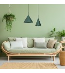 Single pendant lamps - Milagro CAPITAL GREEN pendant lamp Ø32cm 1xGX53 MLP0961 - product 3