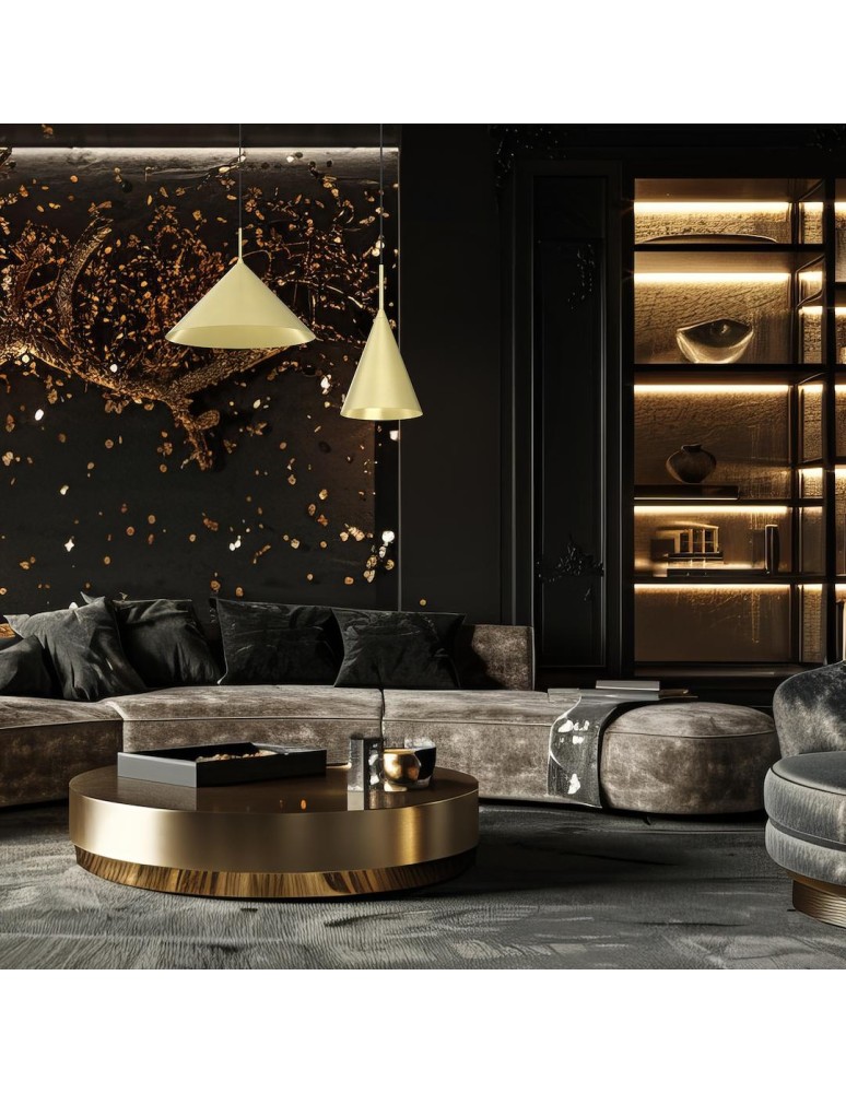 Single pendant lamps - Milagro CAPITAL GOLD pendant lamp Ø17cm 1xGX53 MLP0963 - product kolory-swiatla.pl 3